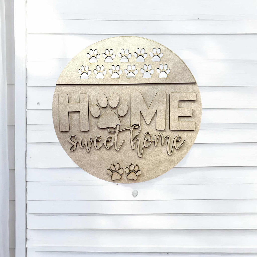 Home Sweet Home Paw Prints